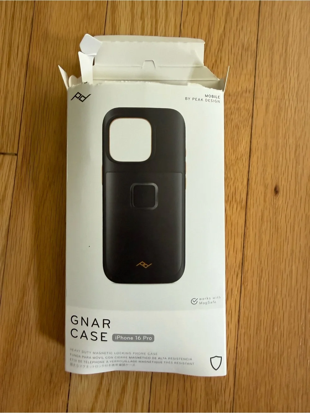 GREAT condition Peak Design Gnar Case for iPhone 16 Pro - Black (open box)